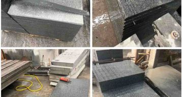 雅安 芝麻黑地铺石材