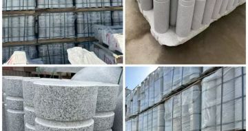 雅安 芝麻白花岗岩挡车柱、隔离柱多少钱