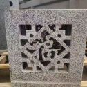 雅安 芝麻白花岗岩镂空雕花灯笼