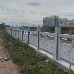 雅安 石材河道栏杆