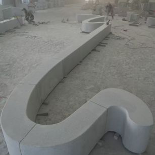 雅安 花岗岩整石坐凳拼装