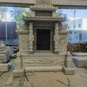 雅安 芝麻灰高档墓碑、土墓，一套也支持定做