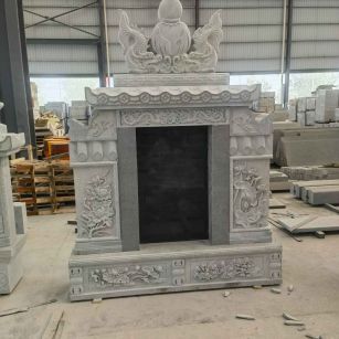 雅安 芝麻灰高档墓碑、土墓，一套也支持定做