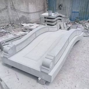 雅安 芝麻灰花岗岩园林景观 小石桥