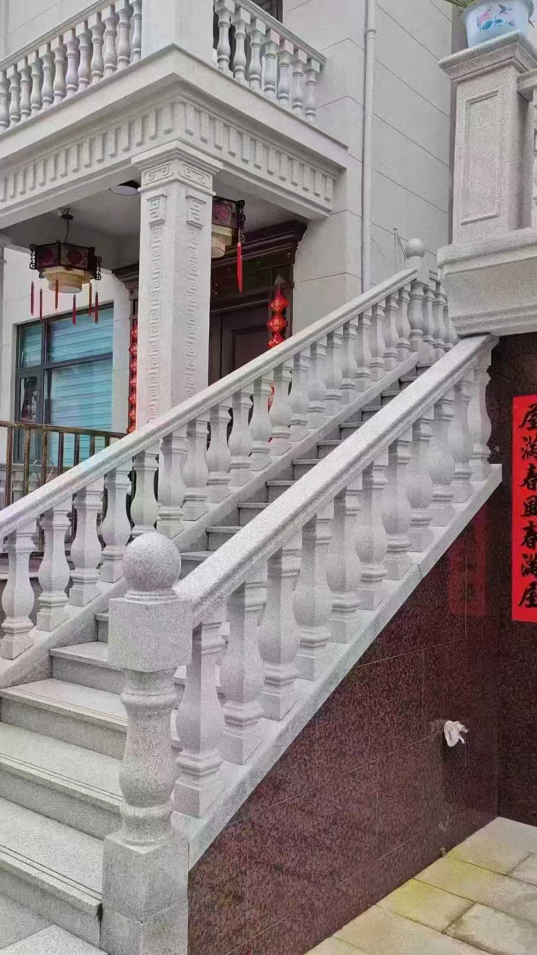 雅安 天然石材 阳台庭院护栏、栏杆