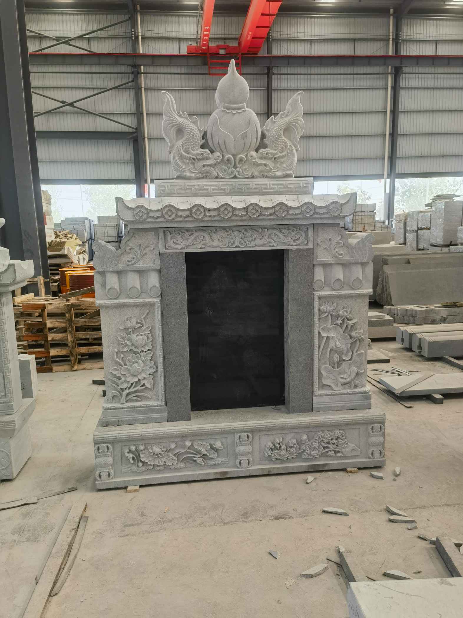 雅安 芝麻灰高档墓碑、土墓，一套也支持定做