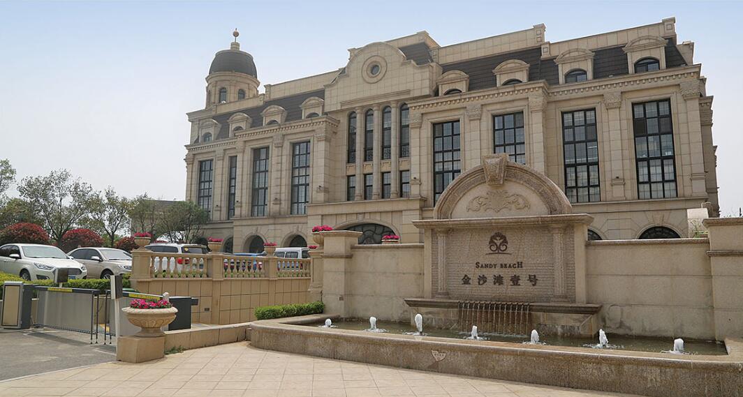 雅安花岗岩黄金麻建筑外墙干挂案例
