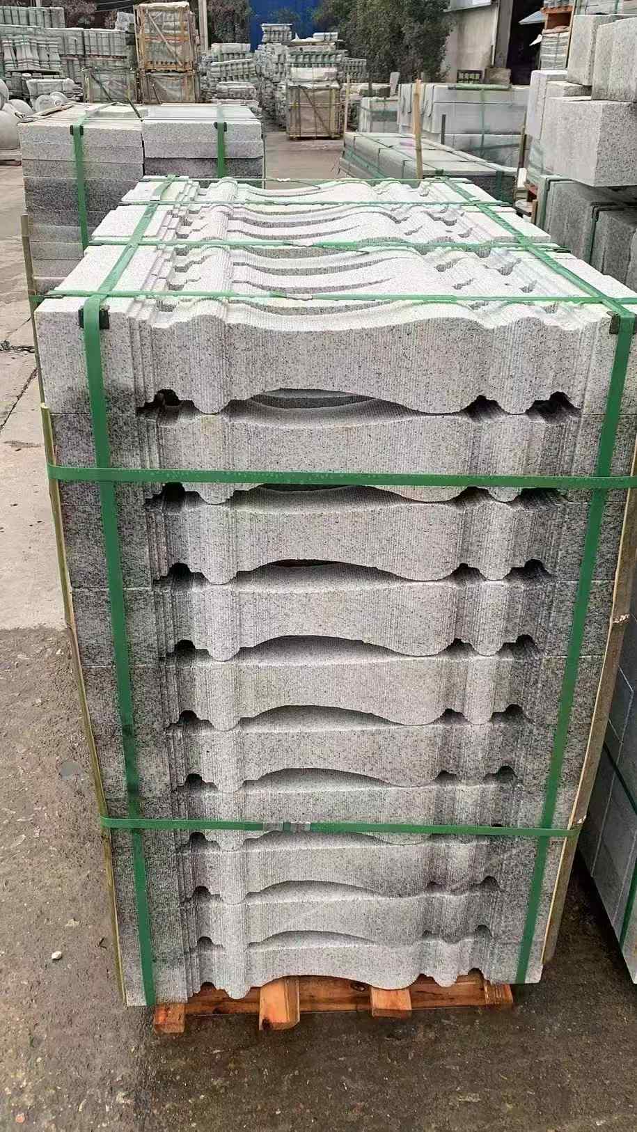 雅安 芝麻白方形拉丝面，栏杆花瓶柱