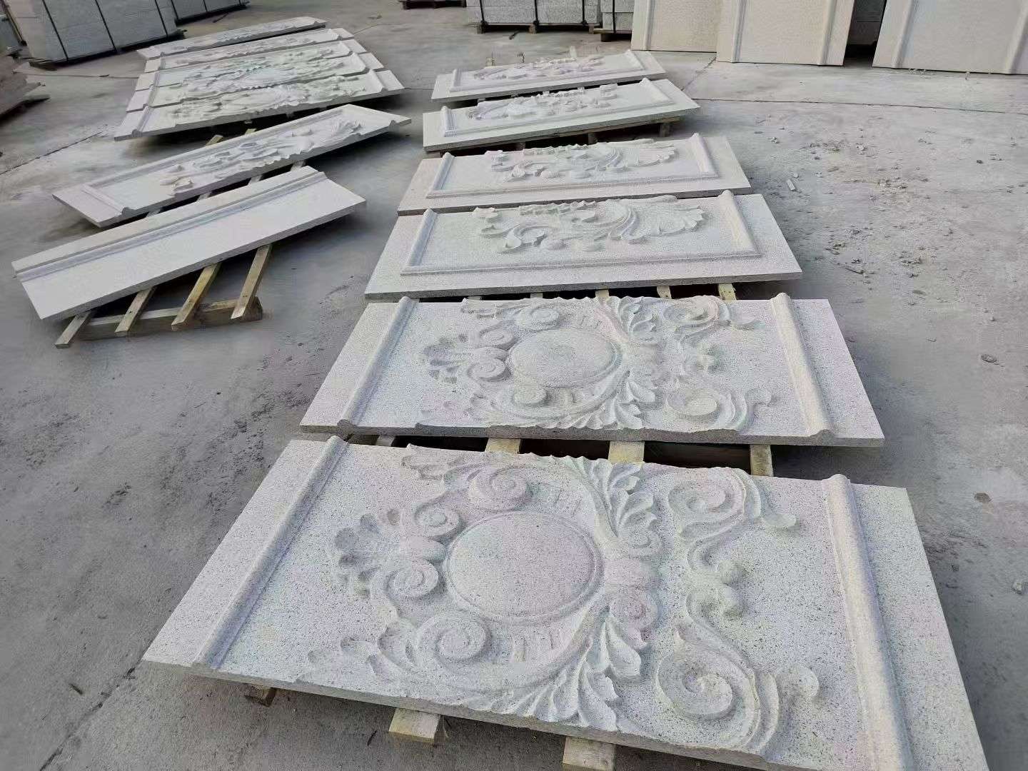 雅安 芝麻白干挂雕花板